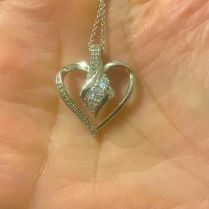 .68 Genuine Diamond Heart Necklace